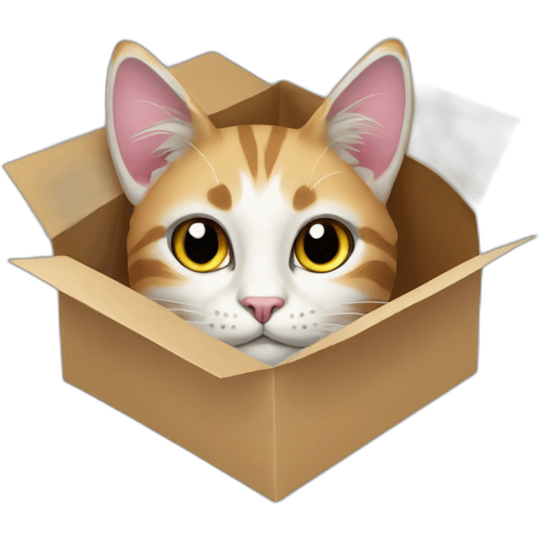 cat from gift box emoji