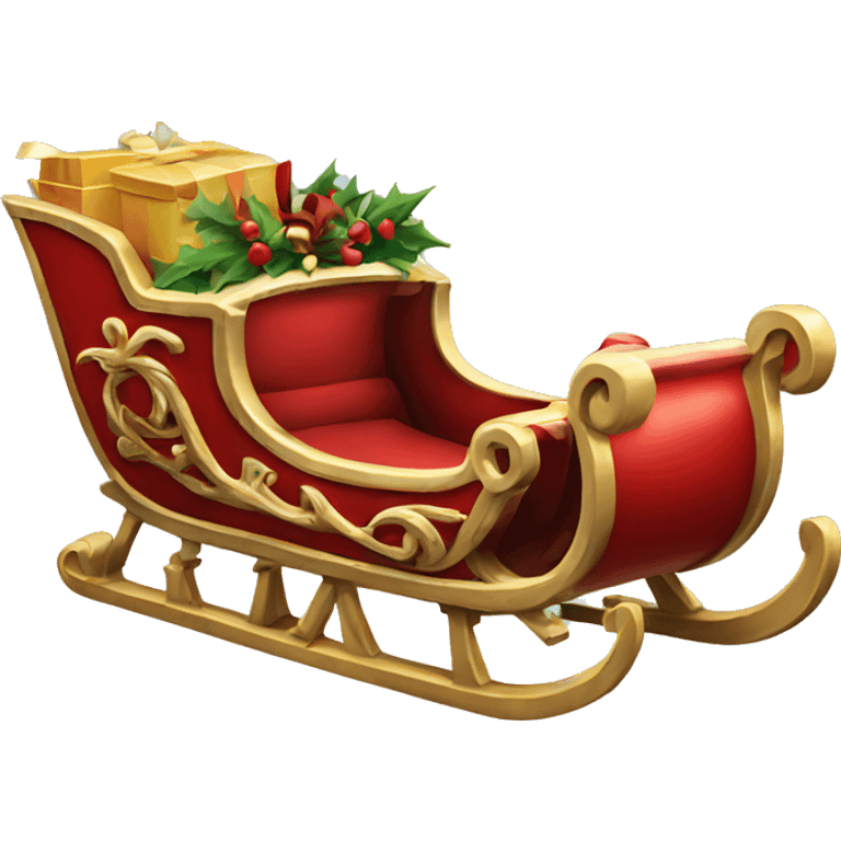 Santa's-sleigh emoji