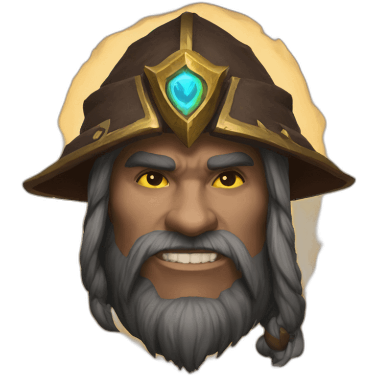 World of warcraft logo but with a S emoji