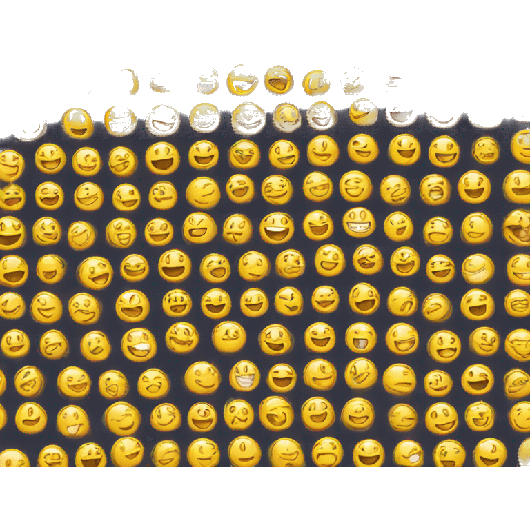 Smile with yellow glow emoji