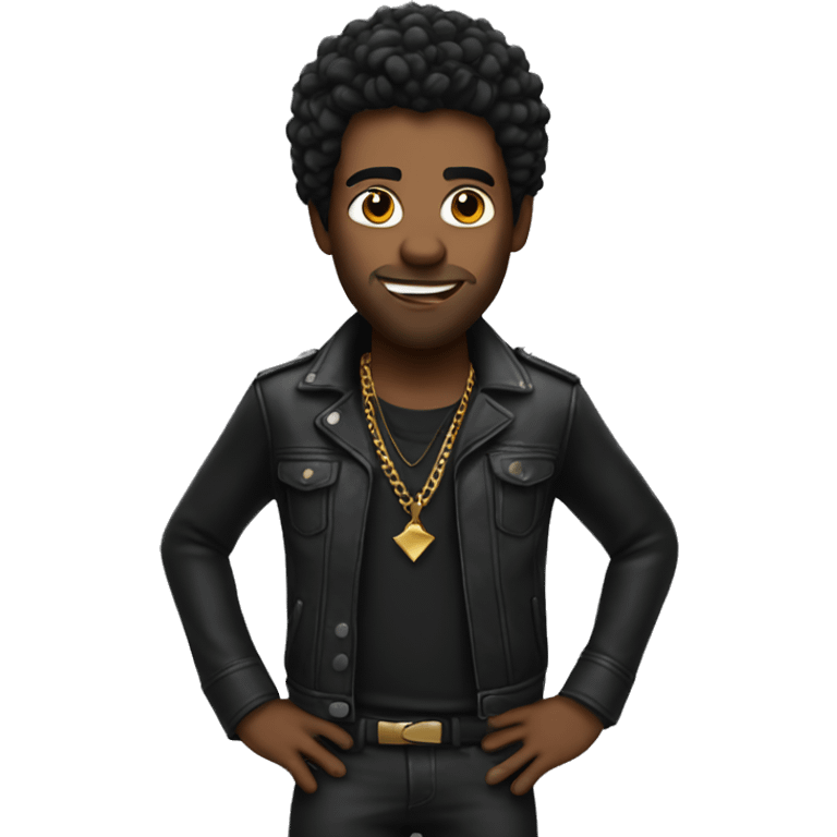 Black rockstar confident emoji