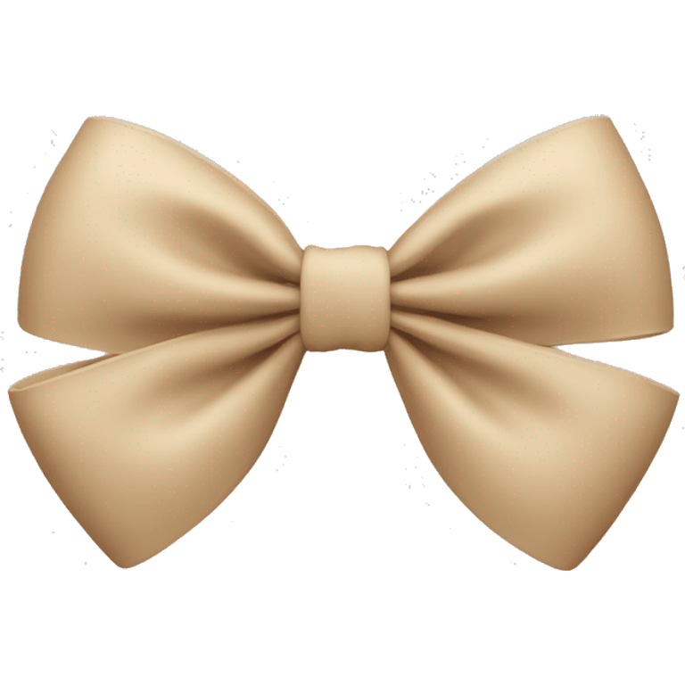 Beige bow emoji