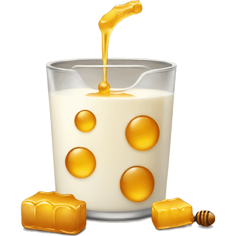 Milk with honey emoji