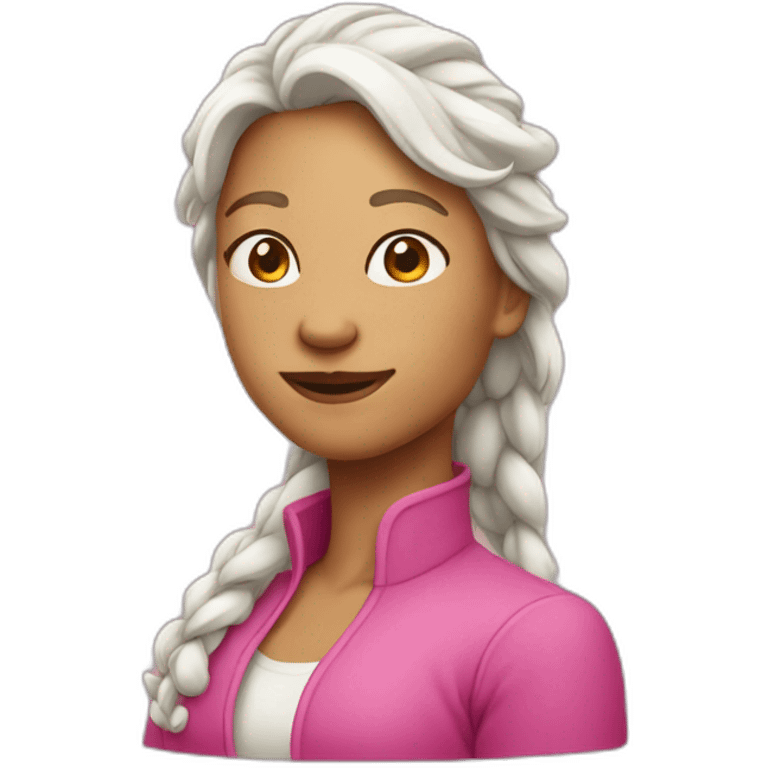 woman pink dragon emoji