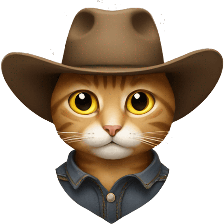 Cowboy cat emoji