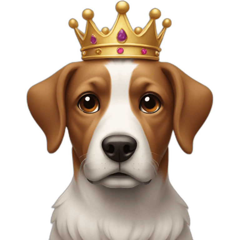 Dog with crown emoji