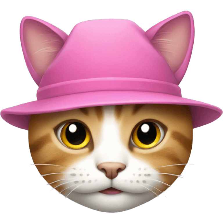 Cat with pink hat emoji