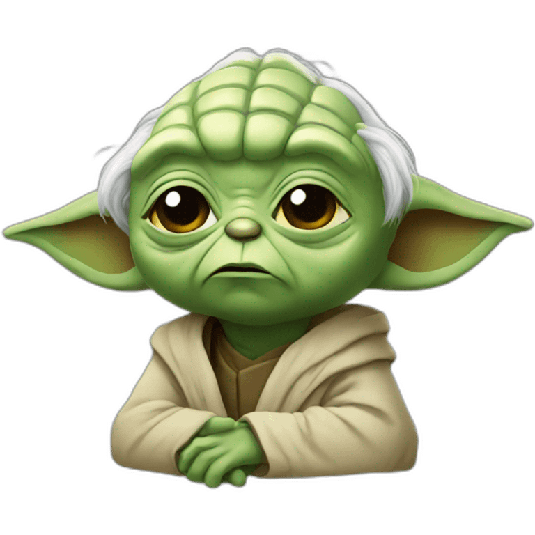 Sad yoda emoji