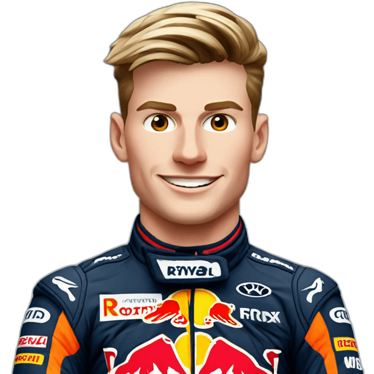 Max Verstappen on the podium emoji