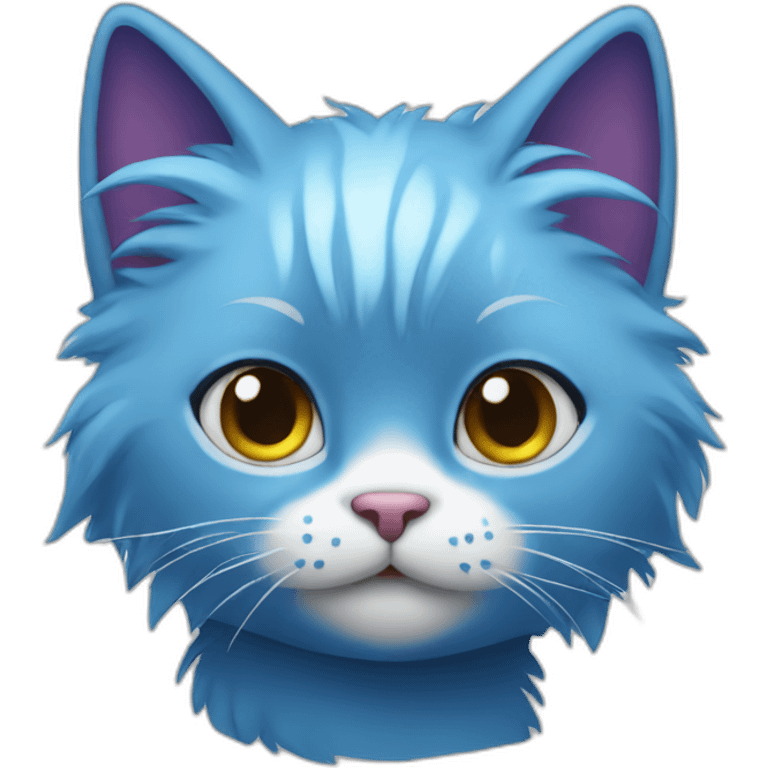 cat with blue hair emoji