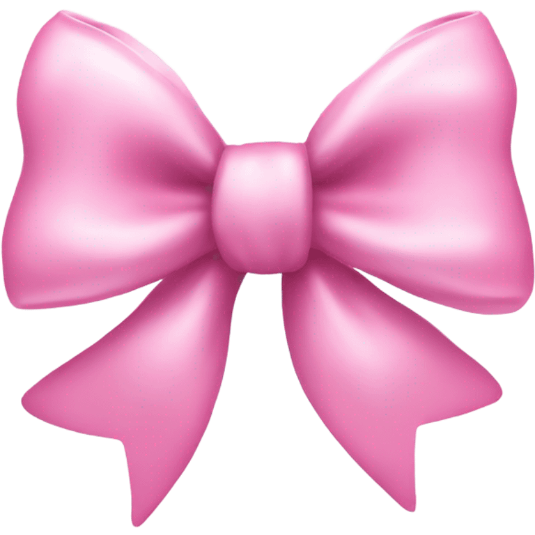 Sparkle baby pink bow emoji