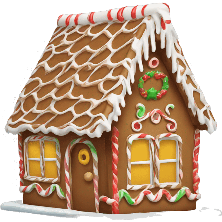 gingerbread house emoji