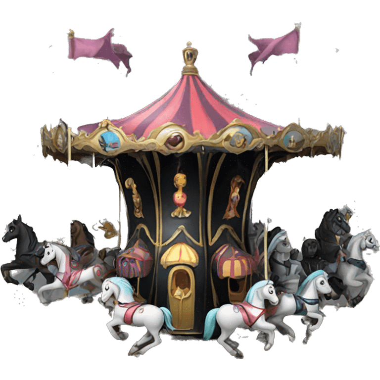 Gothic merry-go-round emoji