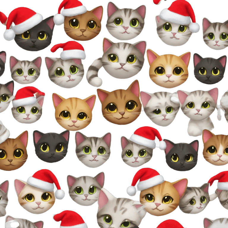 13 christmas cats emoji