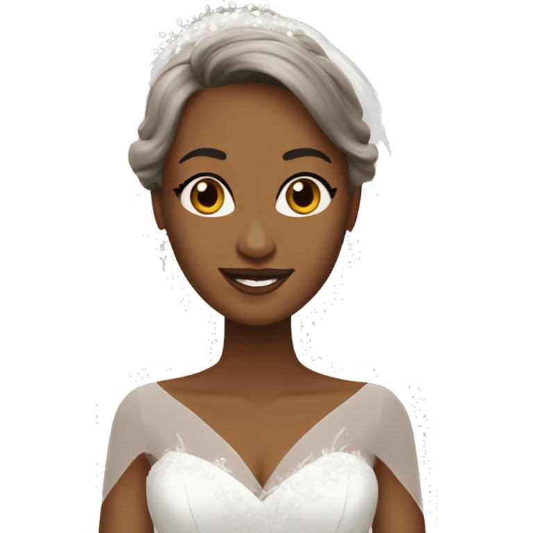 Gorgeous bride  emoji