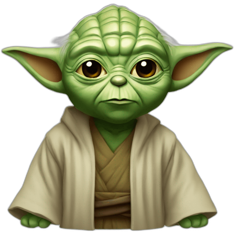 Yoda with goloum emoji