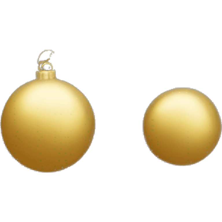 Aesthetic gold decorations and Christmas tree emoji