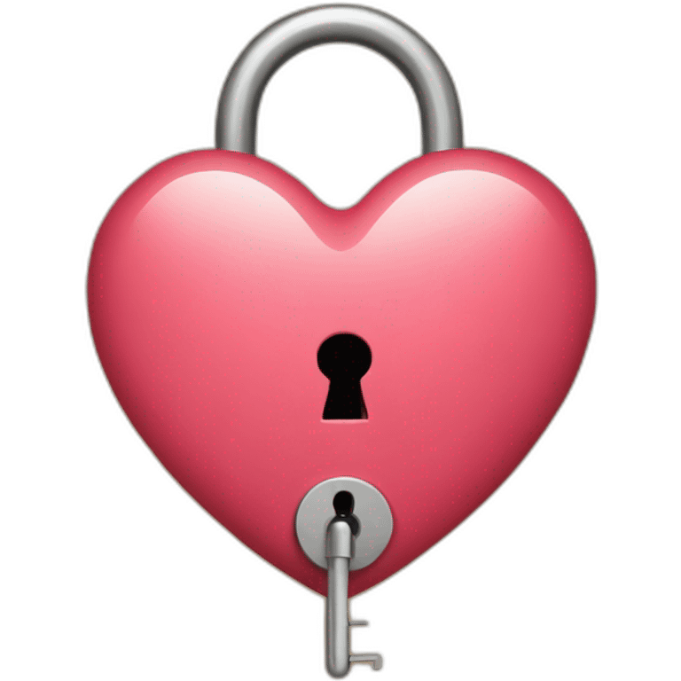 Heart shaped lock emoji