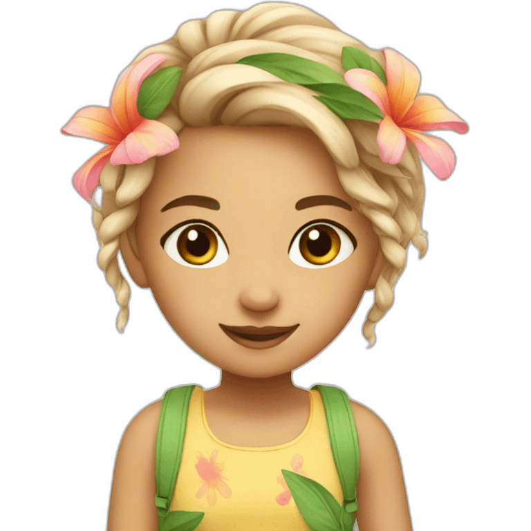 cute summer girl emoji