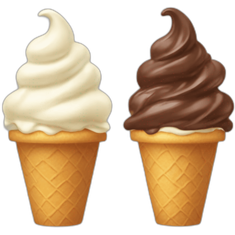 chocolate-vanilla-soft-serve emoji