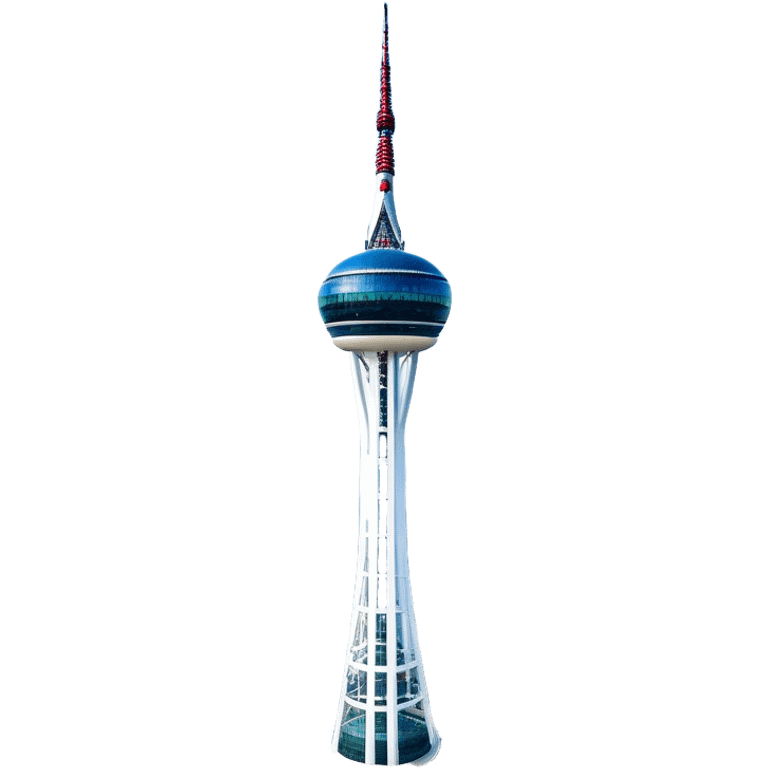 ​Cinematic Realistic N Seoul Tower, depicted in brilliant daylight as a slender, single-column tower rising from a modern cityscape, crowned by a sleek cylindrical observation deck offering panoramic views over Seoul, with crisp glass and steel surfaces reflecting clear blue skies and subtle architectural details that capture its futuristic elegance, emoji