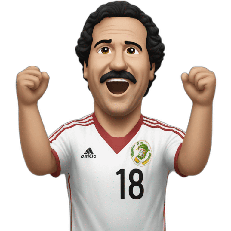 pablo escobar goal celebration emoji