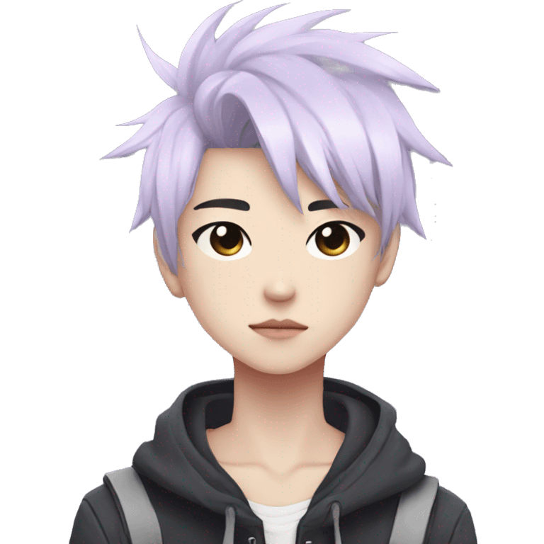 Cute Edgy Attractive Asian Anime Punk Pastel Male Character emoji