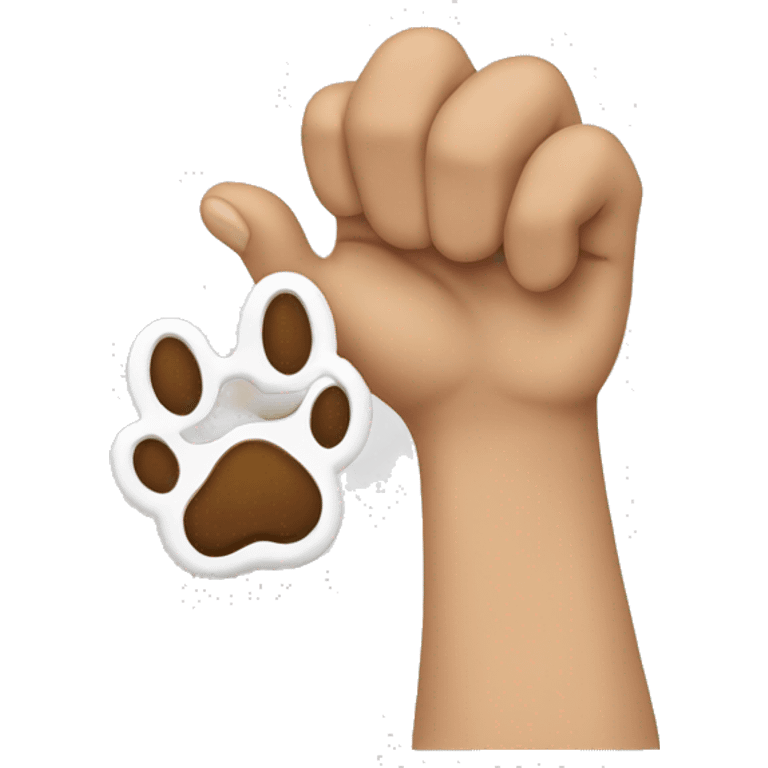 Facepalm with dog paw instead of hand emoji