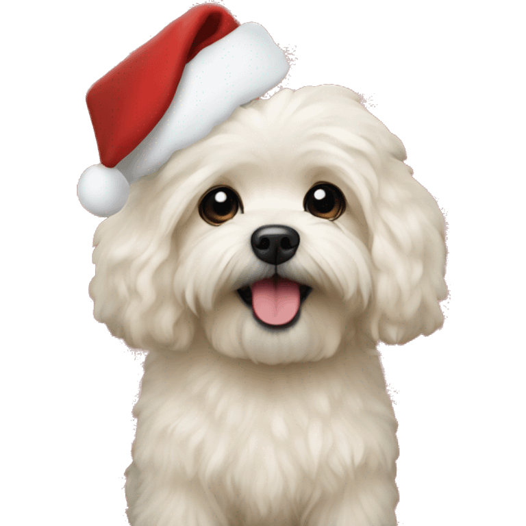 Maltipooo christmas emoji