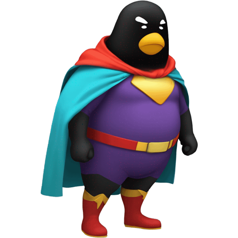 Fat Robin superhero emoji