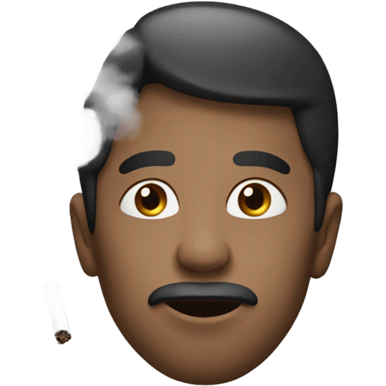 smoke coming out of nose  emoji