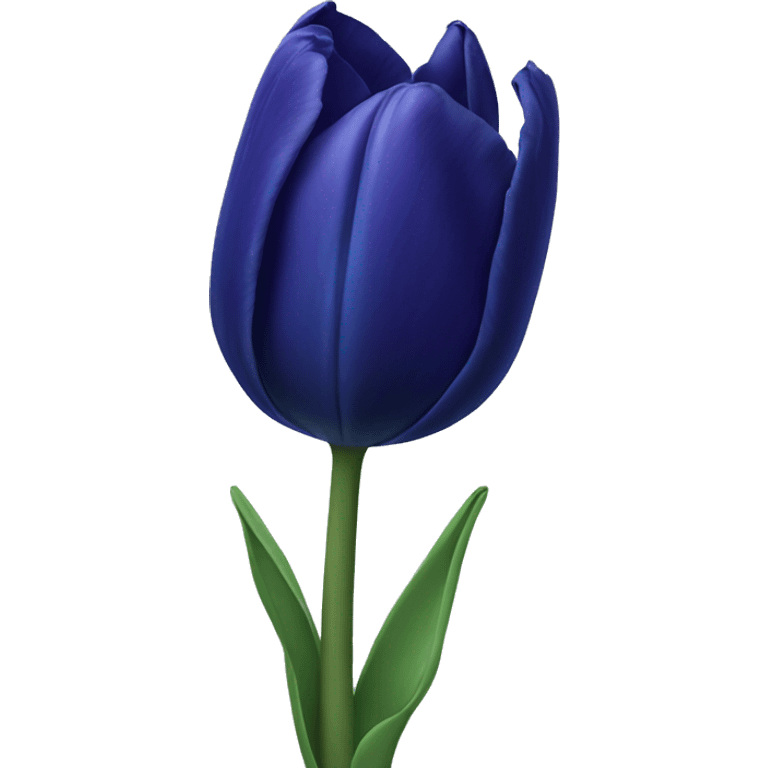 dark blue tulip emoji