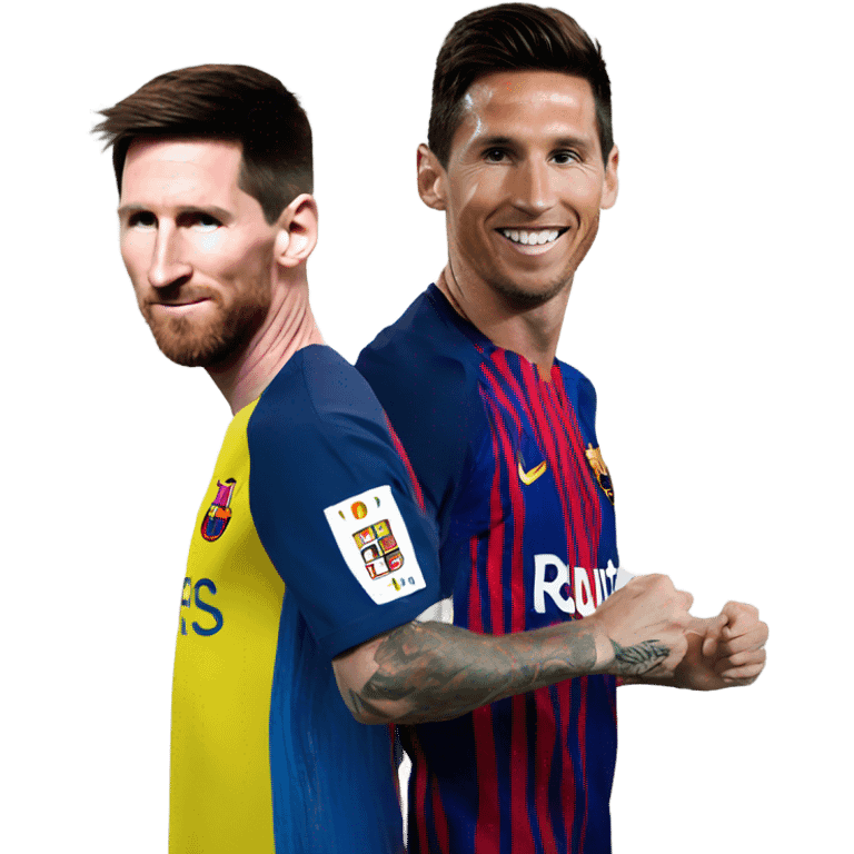 Messi and Cristiano emoji