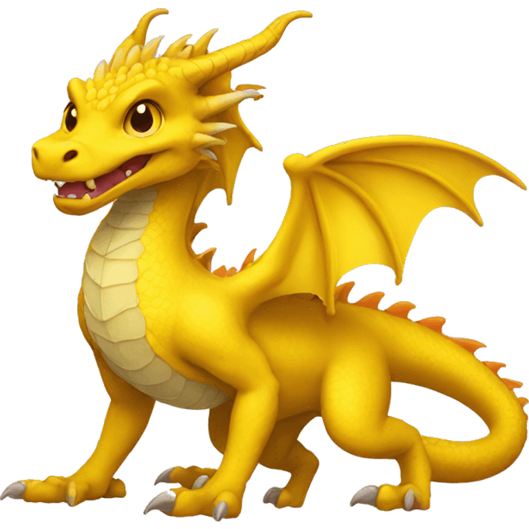 Yellow dragon emoji