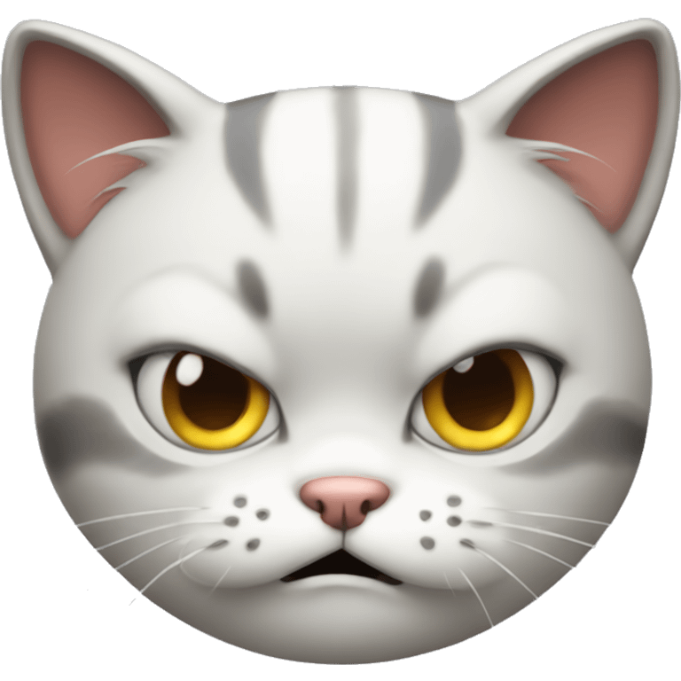 Cute cat angry emoji