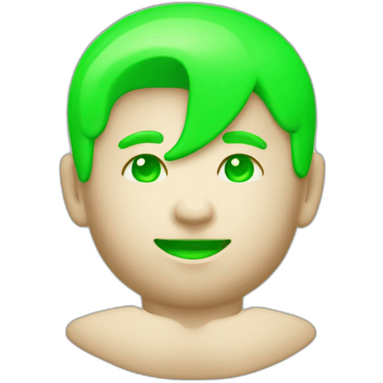 Symbole play boy vert fluo emoji