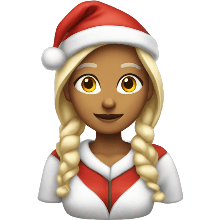 Santa Claus girl emoji