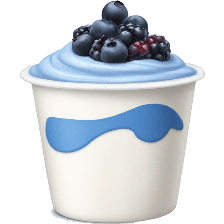 Yougurt + Blue berrys emoji