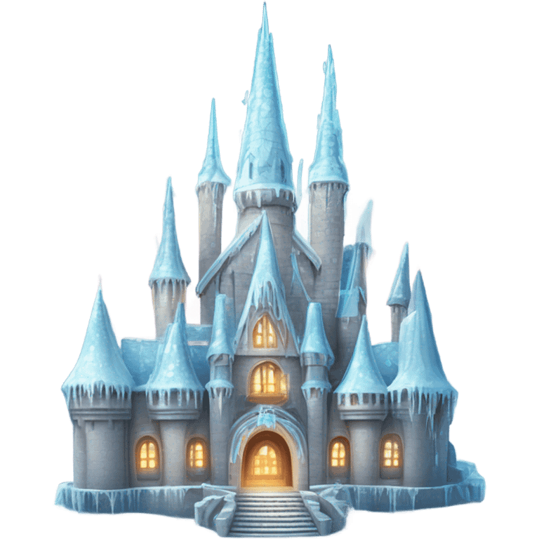 Disney frozen castle emoji