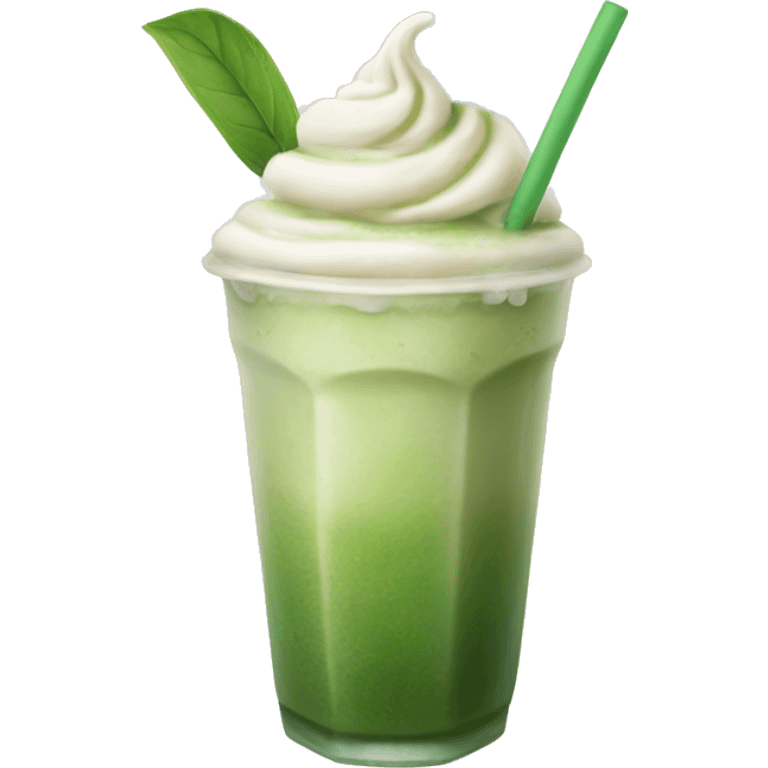 iced matcha latte emoji