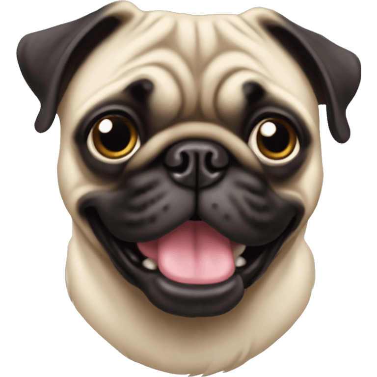 A pug breed dog emoji