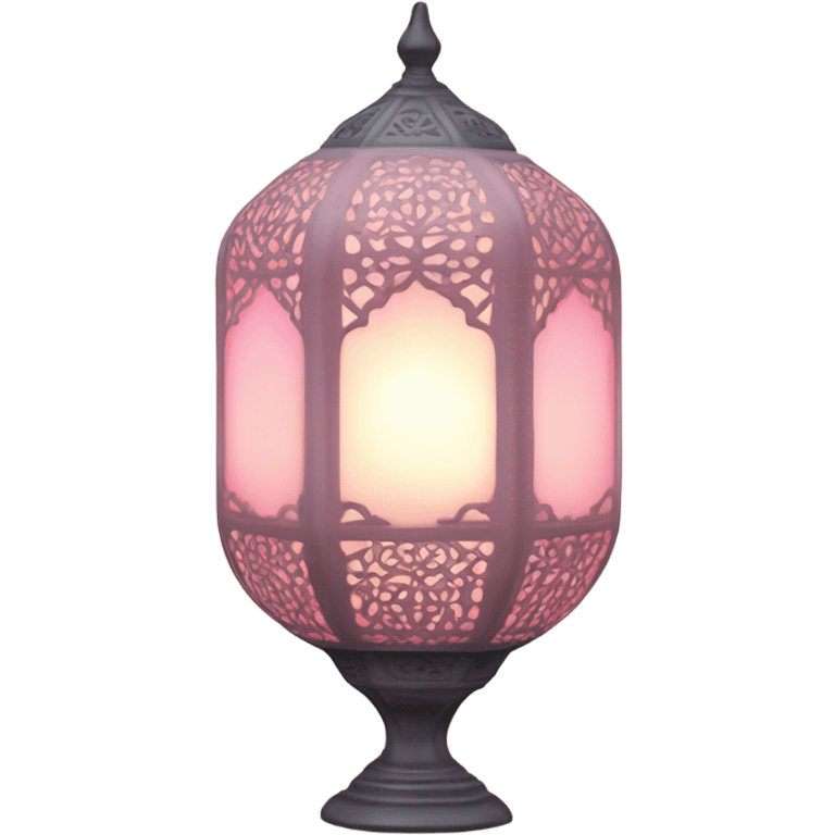 pastel pink muslim lamp emoji