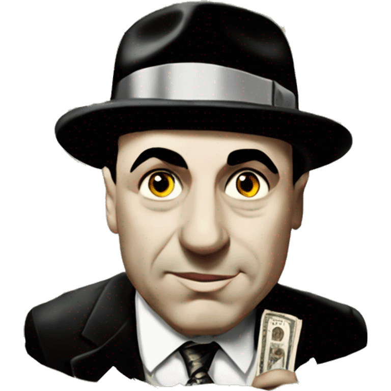 Al Capone counting cash  emoji