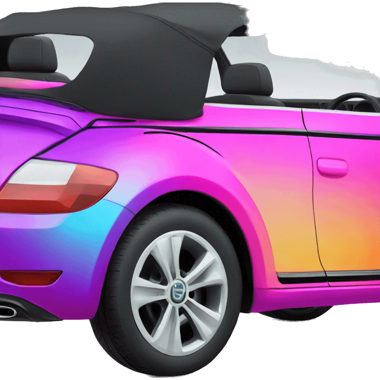 neon gradient vw convertible emoji