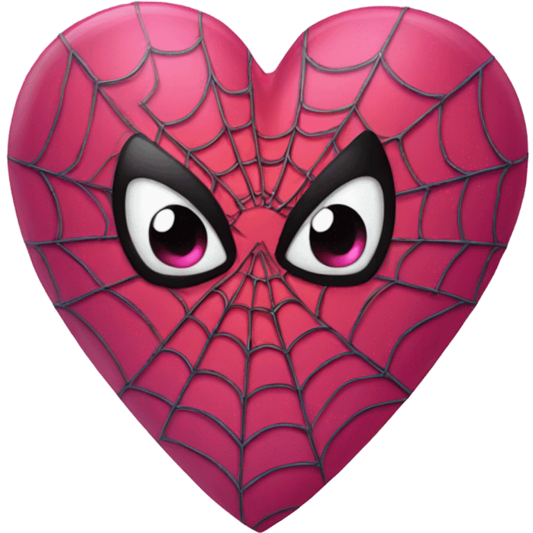 Heart Spiderman pink emoji