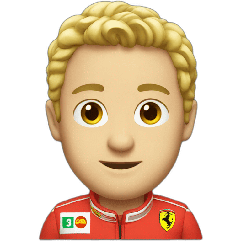 F1 Ferrari emoji