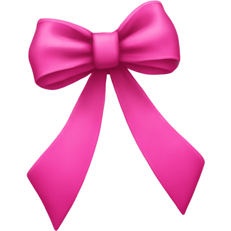 hot pink bow  emoji