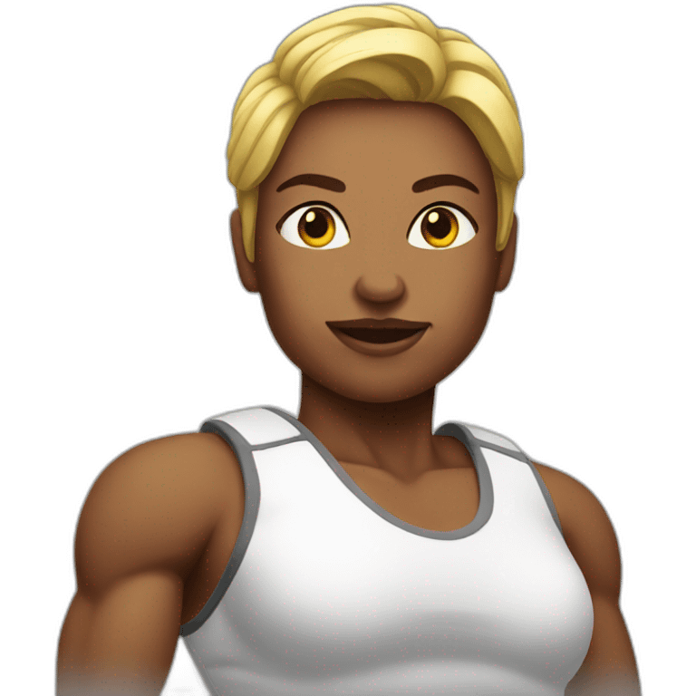 Muscular woman emoji