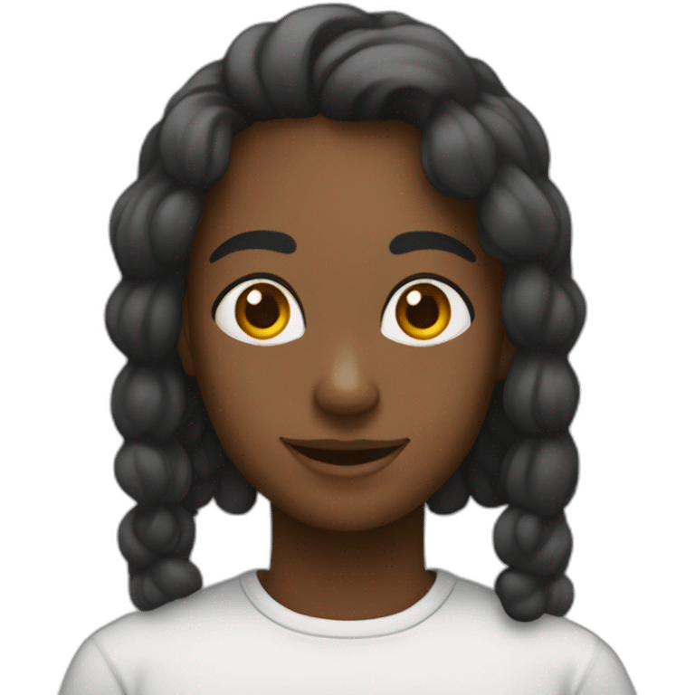 persoone qui avis Un sweet Black emoji