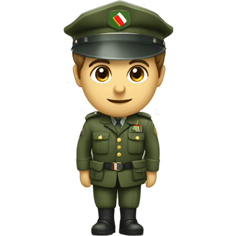 ragazzo italiano con la divisa della guardia di finanza  emoji